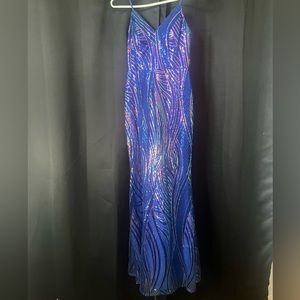 Prom Blue Dress